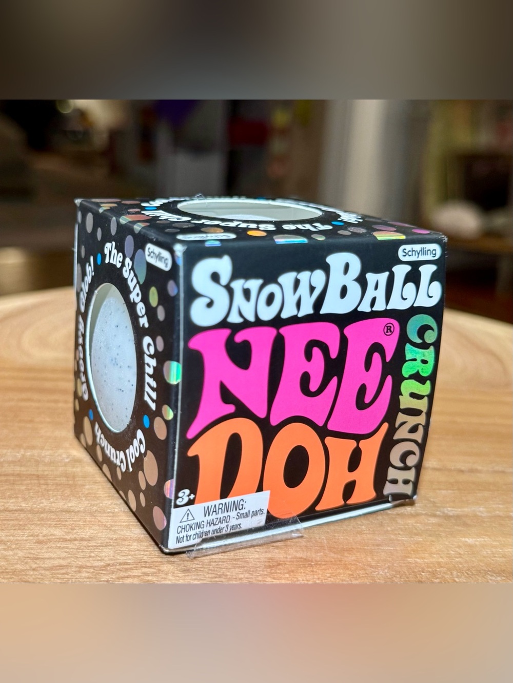 Rare Snowball Crunch NeeDoh Schylling Viral Crunchy Sensory Toy NWT